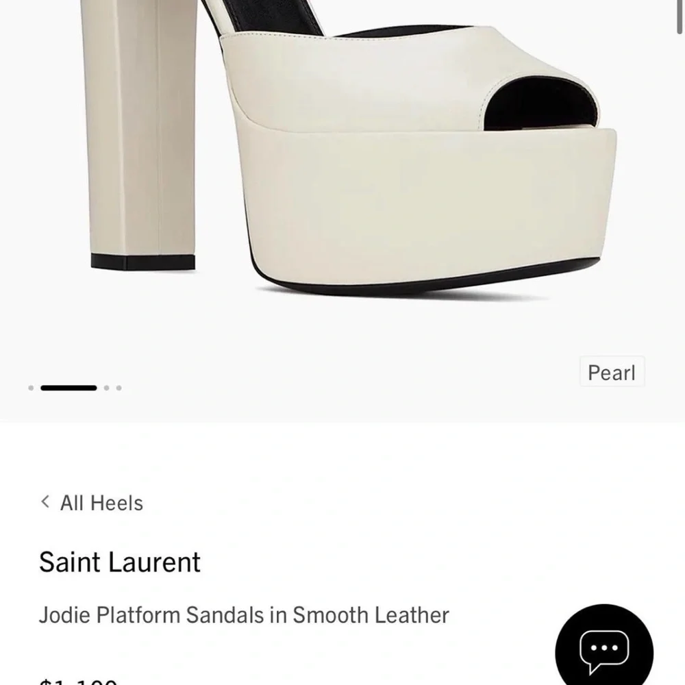 Saint Laurent Pearl Jodie Platform Heels